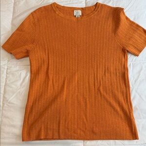 a new day Vibrant Orange Knit Top